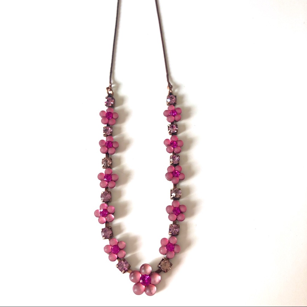 🌸 Pink Flower Necklace